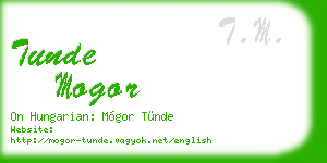 tunde mogor business card